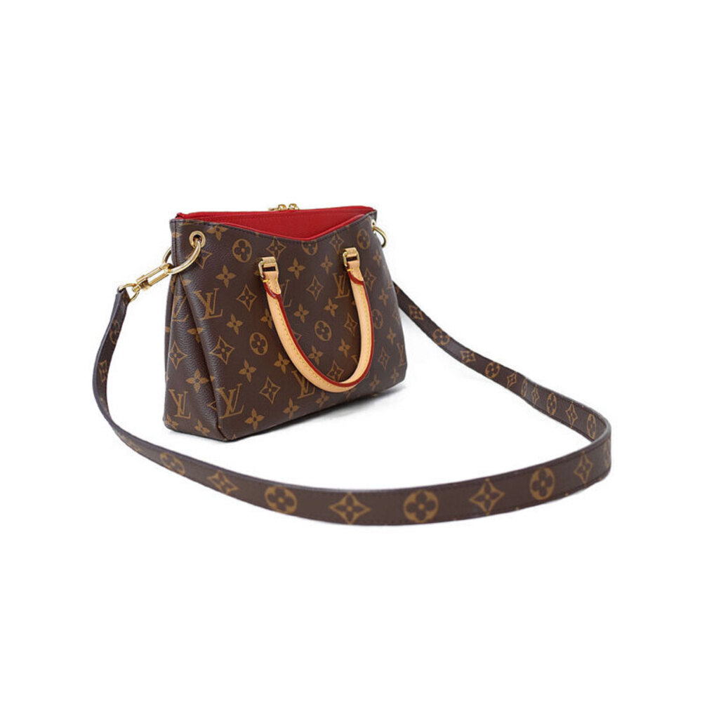 Louis Vuitton Pallas Bag Leather Monogram Brown